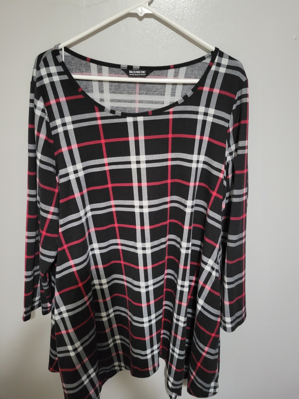 BloomChic Plaid Tunic- Perfect For Leggings- 18/20- With Pockets- LiKE NEW!